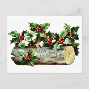 Postal Festiva Buenos Navidades viejos