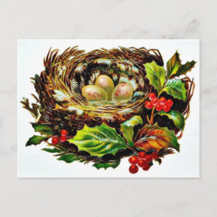 Postal Festiva Buenos Navidades viejos