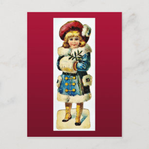 Postal Festiva Buenos Navidades viejos