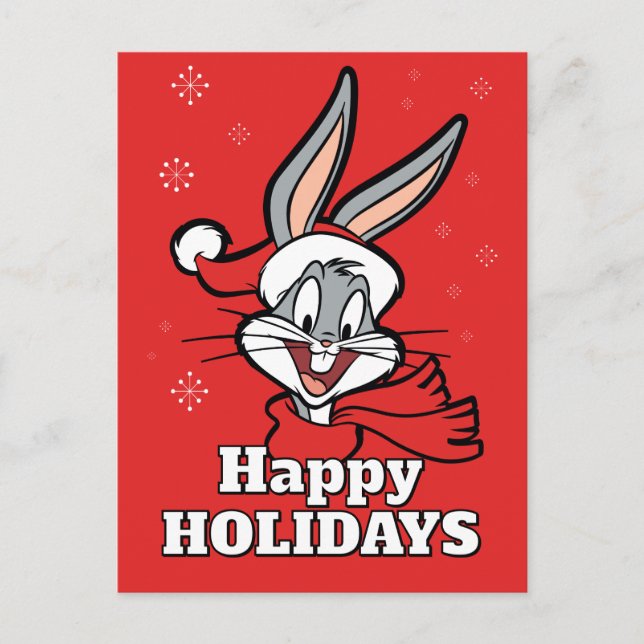 Postal Festiva BUGS BUNNY™ Alegría navideña (Anverso)