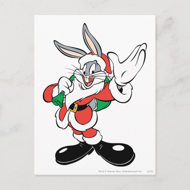 Postal Festiva BUJOS BUNNY™ Santa Onda (Anverso)