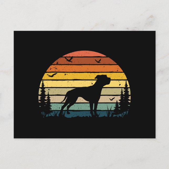 Postal Festiva Bulldog Catahoula Vida Mejor Mamá Papá Perro (Anverso)