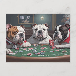 Postal Festiva Bulldogs playing poker