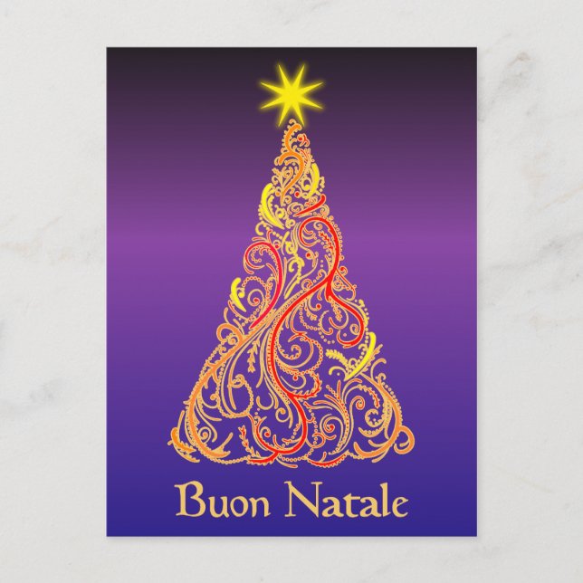 Postal Festiva Buon Natale (Anverso)