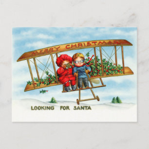 Postal Festiva Buscando Santa