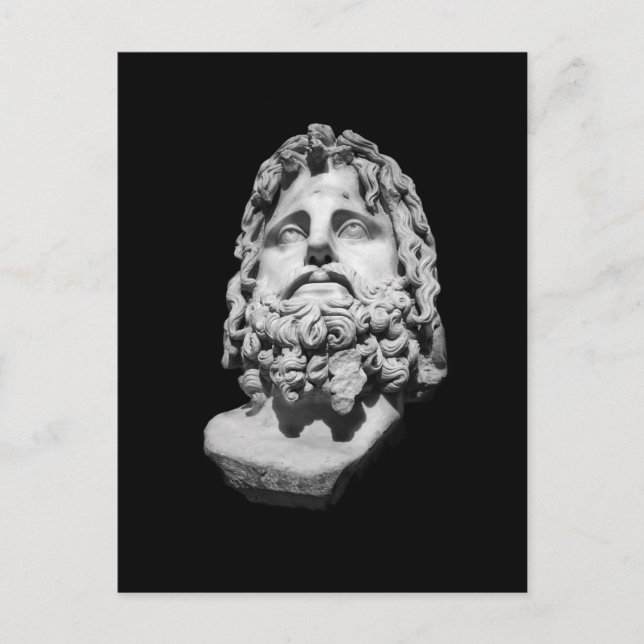 Postal Festiva Busto grecorromano (Anverso)