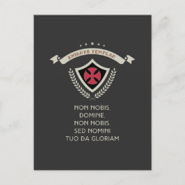 Postal Festiva Caballeros templarios ✙ ✙ luchador cristiano