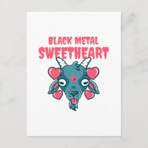 Postal Festiva cabeza de cabra adorable baphomet