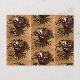 Postal Festiva Cabeza de Espantapájaros Embrujada