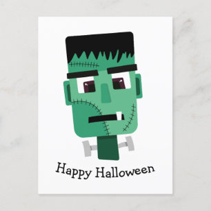 Postal Festiva Cabeza del Monstruo de Frankenstein