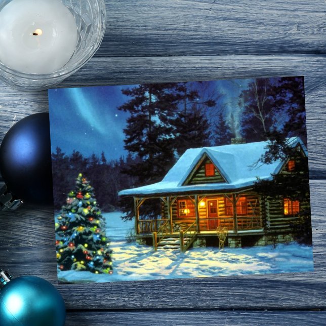 Postal Festiva Cabina de invierno navidades (Subido por el creador)