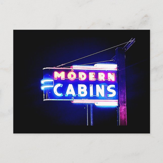 Postal Festiva Cabinas-Rt Modernas. 66 Neon Park, St. Robert, MO (Anverso)