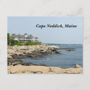 Postal Festiva Cabo Neddick en Maine