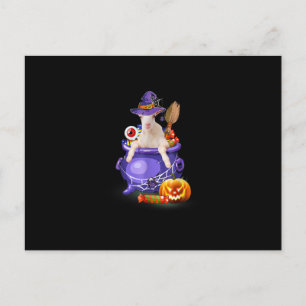 Postal Festiva Cabrito Con Sombrero Caramelo Calabaza Regalo De H