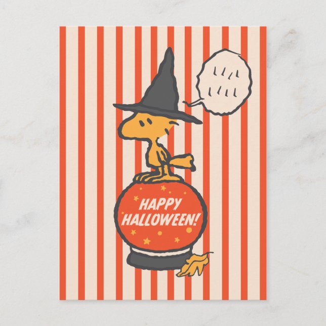 Postal Festiva Cacahuetes | Huellas de Brujas de Woodstock de épo (Anverso)