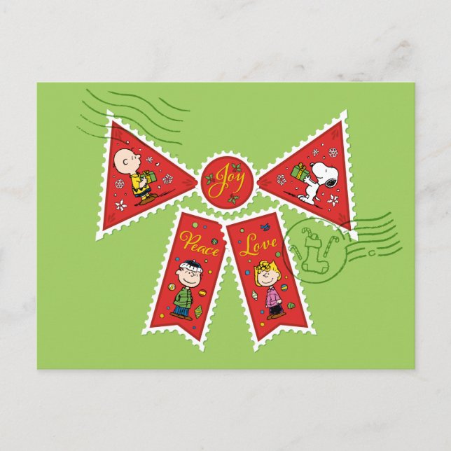 Postal Festiva Cacahuetes | Navidades doblan sellos de rehenes (Anverso)