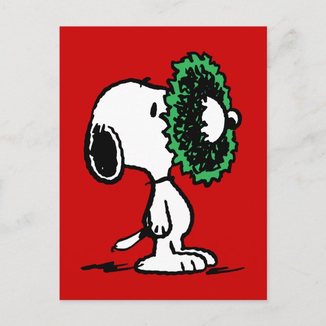 Postal Festiva Cacahuetes | Snoopy for Holidays (Anverso)