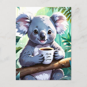 Postal Festiva Café Cozy Jungle Koala