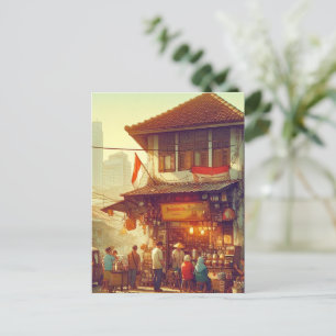 Postal Festiva Café de la calle Jakarta