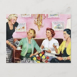 Postal Festiva Café retro vintage