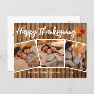 Postal Festiva Caída de la Madera Rusa Fotografía de la familia d