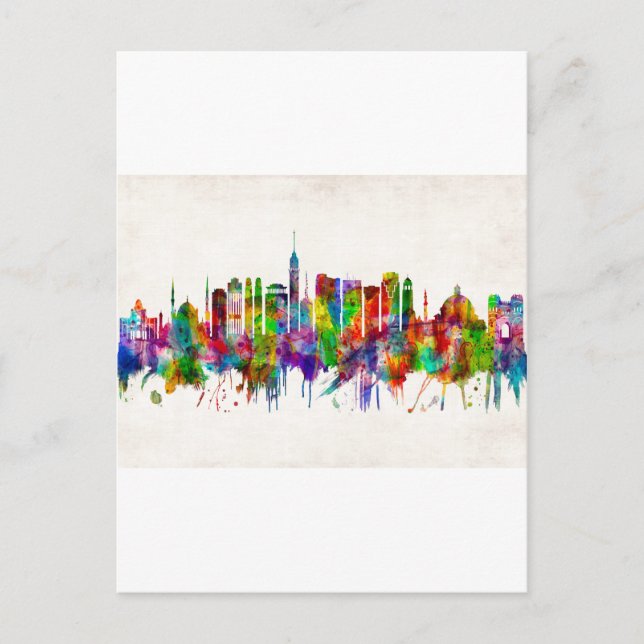 Postal Festiva Cairo Egypt Skyline (Anverso)