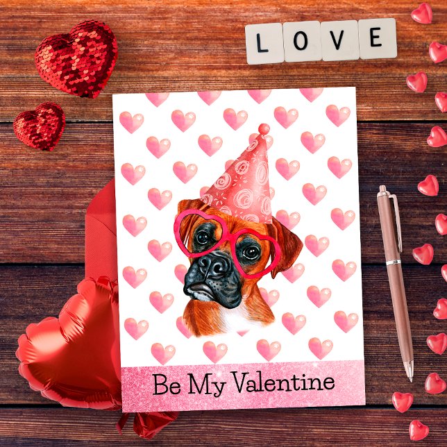 Postal Festiva Caja divertida de San Valentín para perro (Subido por el creador)