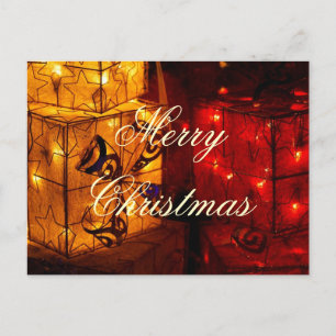 Postal Festiva Cajas de regalo para navidades con luces