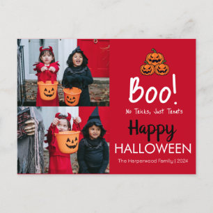 Postal Festiva Calabaza boo jack-o-lantern feliz Halloween 2 Foto