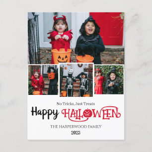 Postal Festiva Calabaza boo jack-o-lantern Feliz Halloween 4 Foto