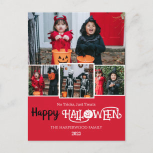 Postal Festiva Calabaza boo jack-o-lantern Feliz Halloween 4 Foto