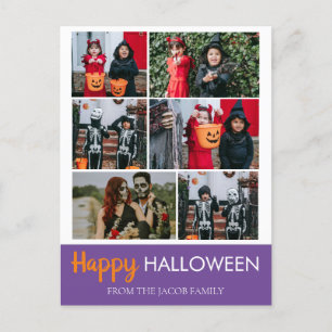 Postal Festiva Calabaza boo jack-o-lantern Feliz Halloween 6 Foto