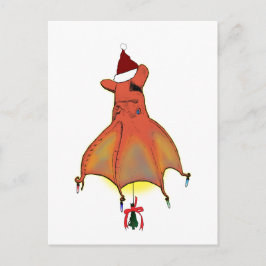 Postal Festiva Calamar de vampiro de los Navidades del infierno