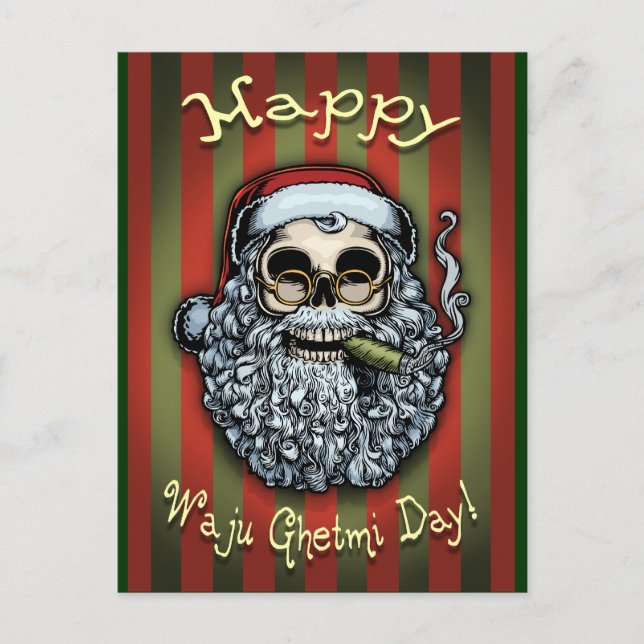 Postal Festiva Calavera de Santa (Anverso)