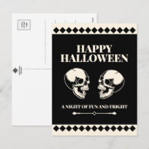 Calaveras riendo en Halloween Diversión y susto