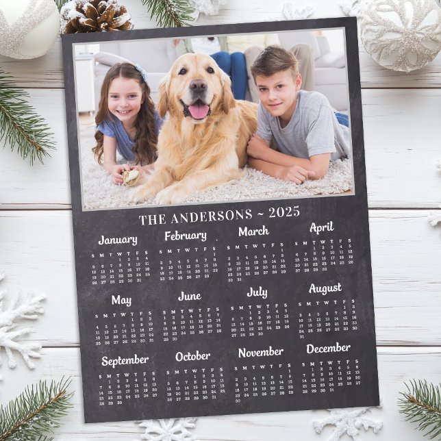 Postal Festiva Calendario de fotografía de perro de la familia Ru (Subido por el creador)