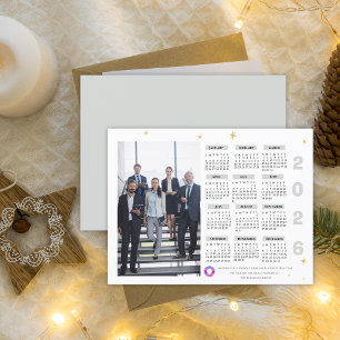 Postal Festiva Calendario de fotos corporativas de la empresa 202