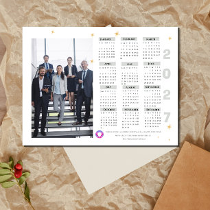 Postal Festiva Calendario de fotos corporativas de la empresa 202