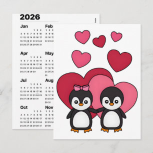 Postal Festiva Calendario de regalos del Día de San Valentín de p