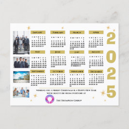 Postal Festiva Calendario de Saludos Profesionales Corporativos 2