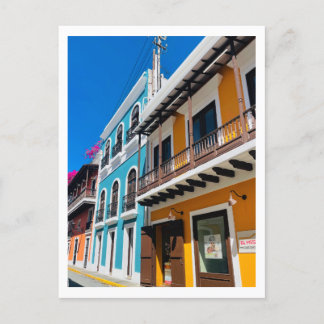 Postal Festiva Calle de Puerto Rico