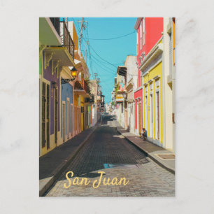Postal Festiva Calle Empedrada de San Juan Antiguo Fotografía