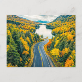 Postal Festiva Calles a través del paisaje veraniego indio con el