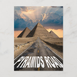 Postal Festiva Camino a las Pirámides Arte de Marca Paisajística
