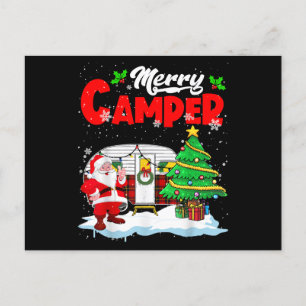 Postal Festiva Camión de campamento Santa Camper Navidades de Mer