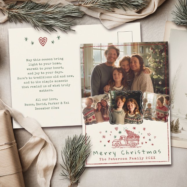 Postal Festiva Camión de Navidades caprichosos de mano 4 foto (Subido por el creador)