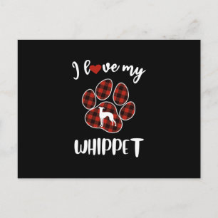 Postal Festiva Camiseta de San Valentín para Amantes de Perros Wh