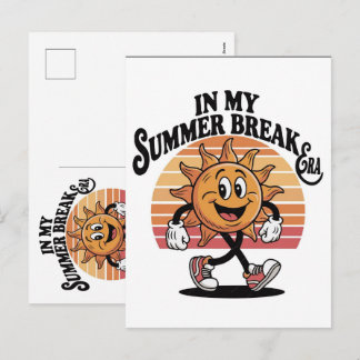 Postal Festiva Camiseta de sol de dibujos animados de mi era de v