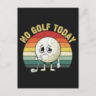 Postal Festiva Camiseta Divertida de Golf - Salga con Estilo y Hu