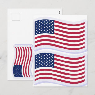 Postal Festiva Camisetas de la Bandera Americana – Camisetas Gráf